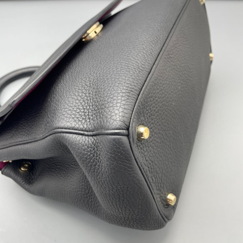 Dior Small Be Dior Flap Grained Calfskin Black Magenta Dior Small Be Dior Flap Grained Calfskin Black Magenta