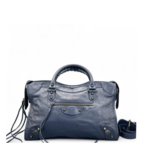 Balenciaga Medium City Arena Lambskin Dark Blue