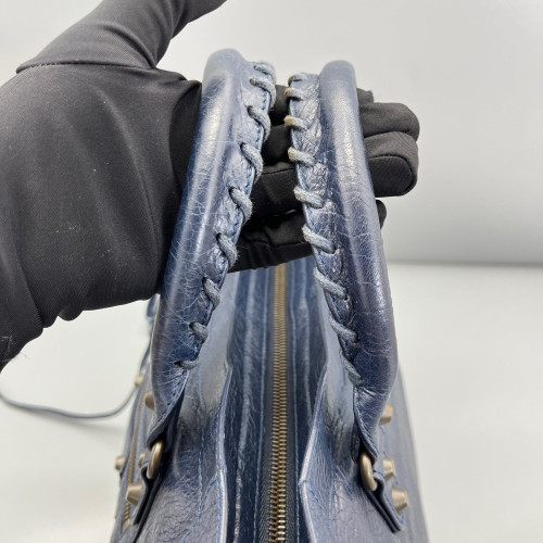 Balenciaga Medium City Arena Lambskin Dark Blue