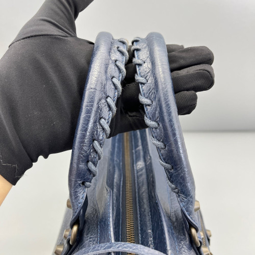 Balenciaga Medium City Arena Lambskin Dark Blue