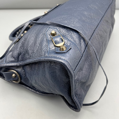 Balenciaga Medium City Arena Lambskin Dark Blue