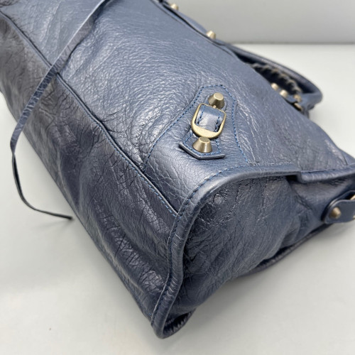 Balenciaga Medium City Arena Lambskin Dark Blue