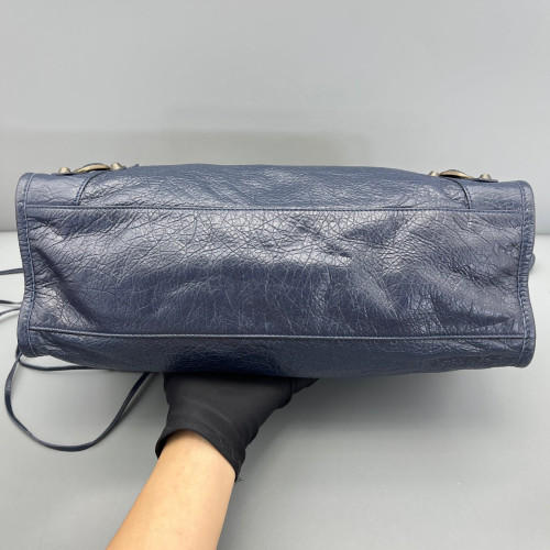Balenciaga Medium City Arena Lambskin Dark Blue