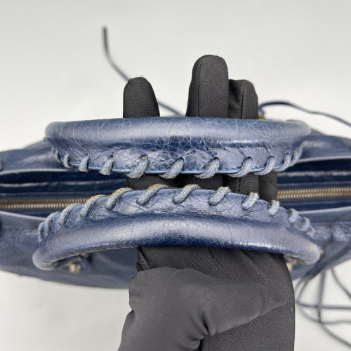 Balenciaga Medium City Arena Lambskin Dark Blue