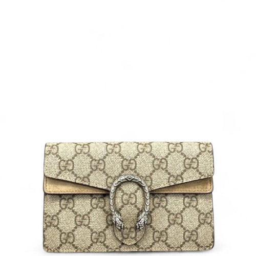 Gucci Super Mini Dionysus GG Supreme Monogram Camel