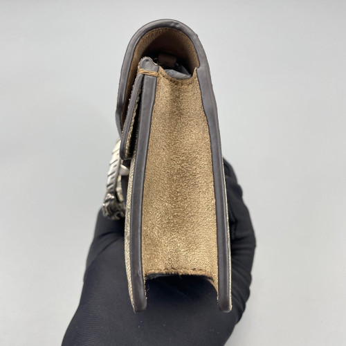Gucci Super Mini Dionysus GG Supreme Monogram Camel