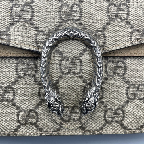 Gucci Super Mini Dionysus GG Supreme Monogram Camel
