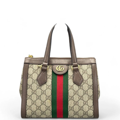 Gucci Tote Bag GG Supreme Monogram Beige Ebony