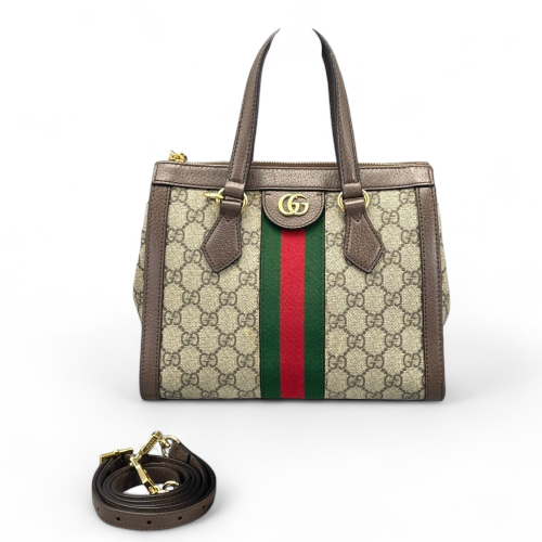 Gucci Tote Bag GG Supreme Monogram Beige Ebony