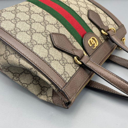Gucci Tote Bag GG Supreme Monogram Beige Ebony