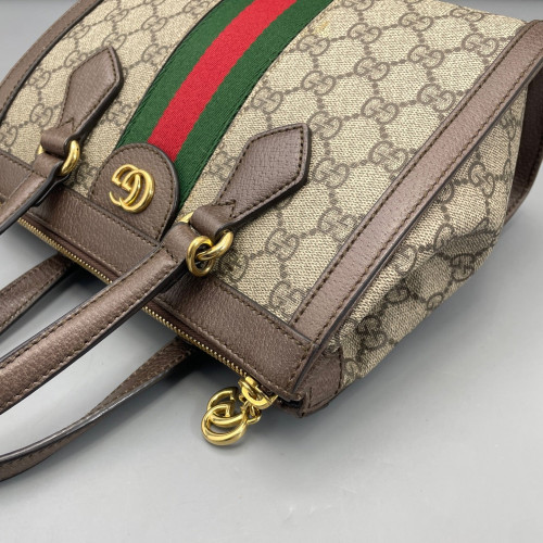 Gucci Tote Bag GG Supreme Monogram Beige Ebony