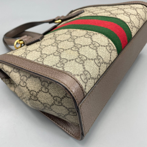 Gucci Tote Bag GG Supreme Monogram Beige Ebony