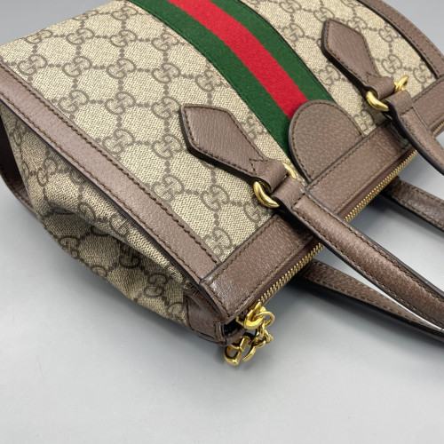 Gucci Tote Bag GG Supreme Monogram Beige Ebony