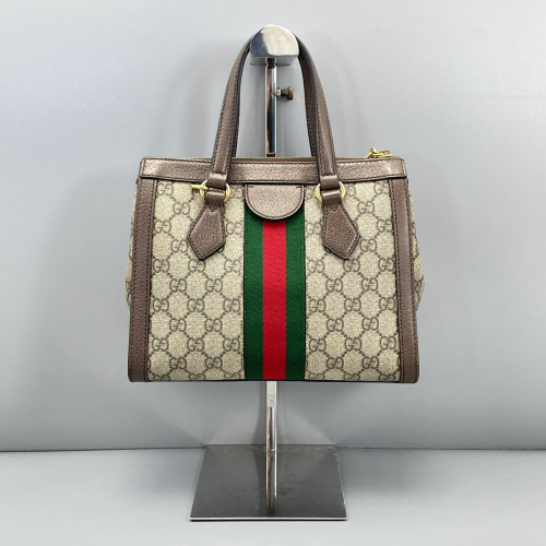Gucci Tote Bag GG Supreme Monogram Beige Ebony