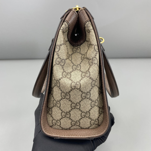 Gucci Tote Bag GG Supreme Monogram Beige Ebony