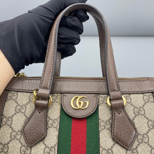 Gucci Tote Bag GG Supreme Monogram Beige Ebony
