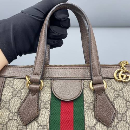 Gucci Tote Bag GG Supreme Monogram Beige Ebony