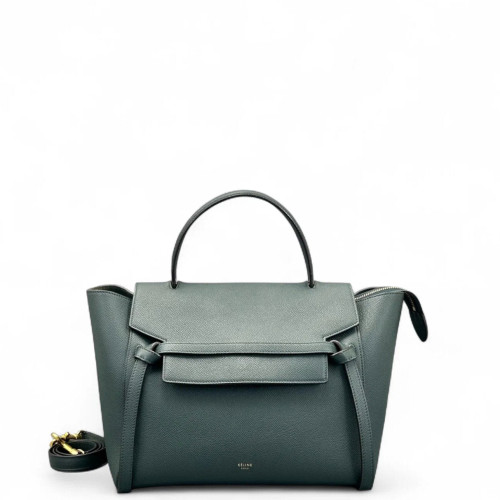 Celine Mini Belt Bag Calfskin Dark Green