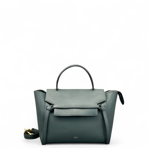 Celine Mini Belt Bag Calfskin Dark Green