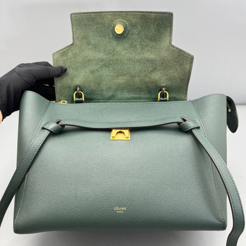 Celine Mini Belt Bag Calfskin Dark Green