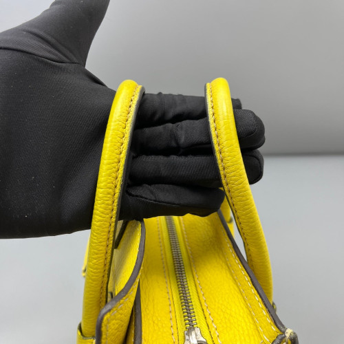 Celine Nano Luggage Calfskin Yellow