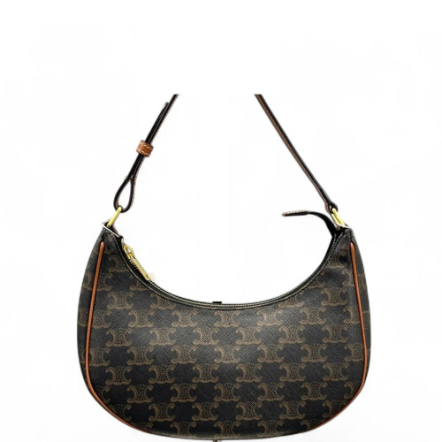 Celine Triomphe Medium Ava Shoulder Bag Triomphe Brown