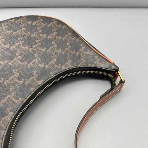 Celine Triomphe Medium Ava Shoulder Bag Triomphe Brown