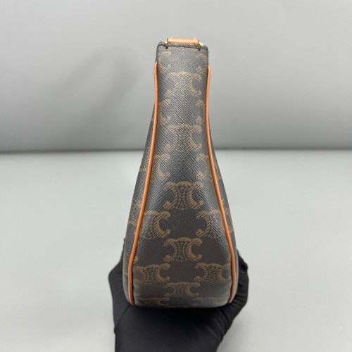 Celine Triomphe Medium Ava Shoulder Bag Triomphe Brown