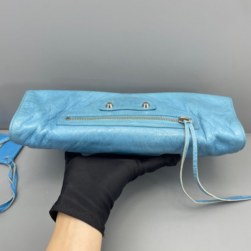 Balenciaga Crossbody Bag Arena Lambskin Blue