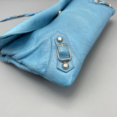 Balenciaga Crossbody Bag Arena Lambskin Blue