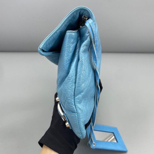 Balenciaga Crossbody Bag Arena Lambskin Blue