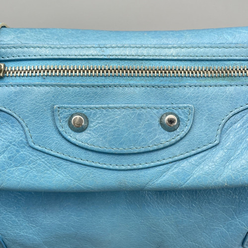 Balenciaga Crossbody Bag Arena Lambskin Blue