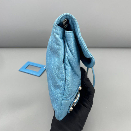 Balenciaga Crossbody Bag Arena Lambskin Blue