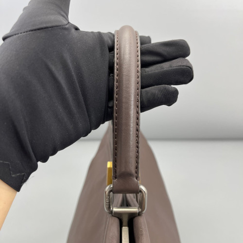 Fendi Peekaboo Iconic Medium Calfskin Brown