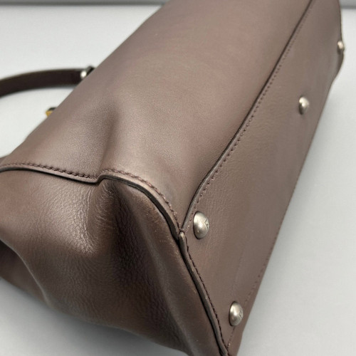 Fendi Peekaboo Iconic Medium Calfskin Brown
