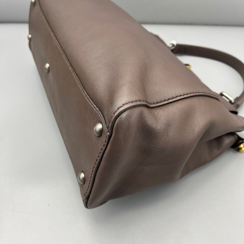 Fendi Peekaboo Iconic Medium Calfskin Brown