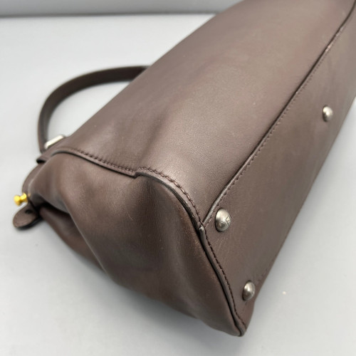 Fendi Peekaboo Iconic Medium Calfskin Brown