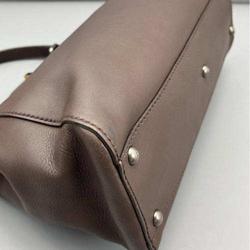 Fendi Peekaboo Iconic Medium Calfskin Brown