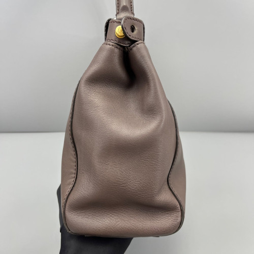Fendi Peekaboo Iconic Medium Calfskin Brown