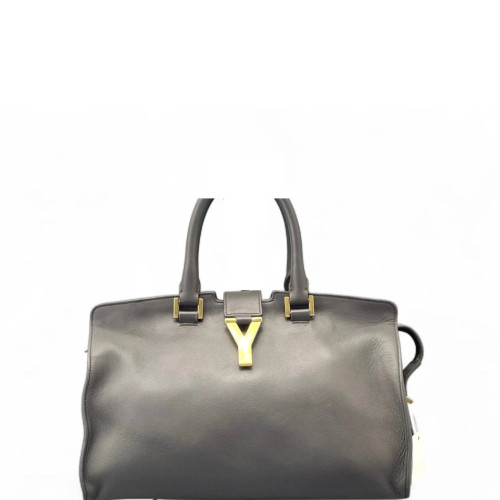 Yves Saint Laurent Small Cabas Chyc Calfskin Grey