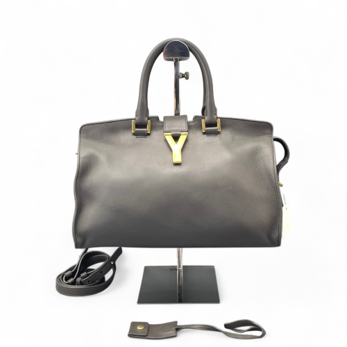 Yves Saint Laurent Small Cabas Chyc Calfskin Grey