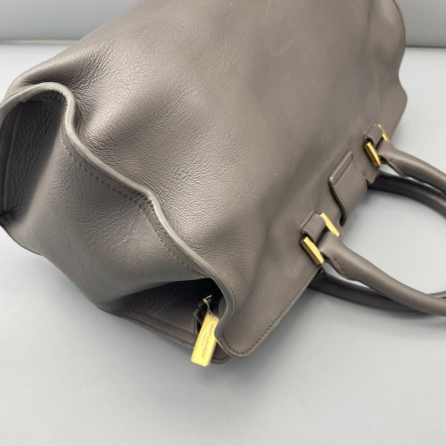 Yves Saint Laurent Small Cabas Chyc Calfskin Grey