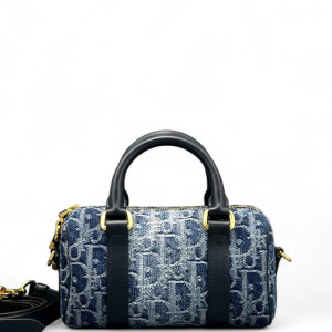 Dior Groove 17 Bag Denim Blue