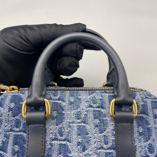 Dior Groove 17 Bag Denim Blue