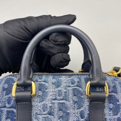 Dior Groove 17 Bag Denim Blue