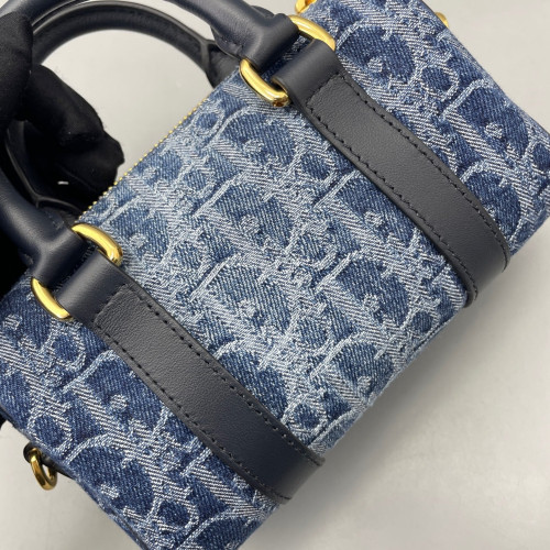 Dior Groove 17 Bag Denim Blue