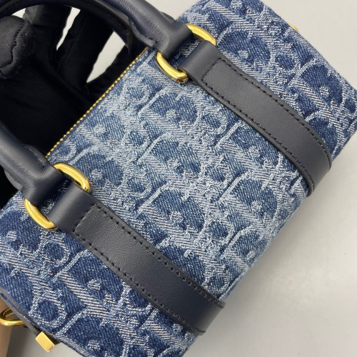 Dior Groove 17 Bag Denim Blue