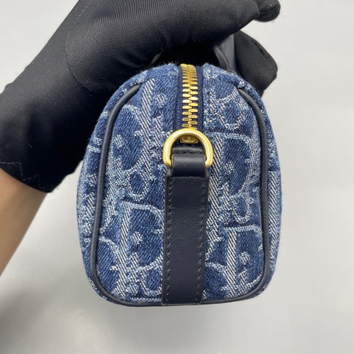 Dior Groove 17 Bag Denim Blue