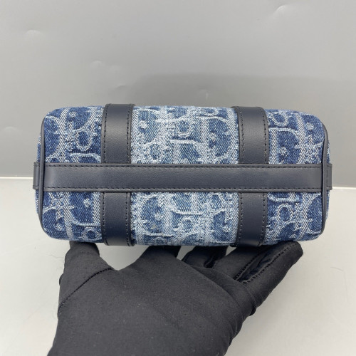 Dior Groove 17 Bag Denim Blue