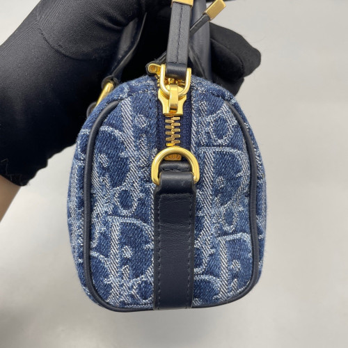 Dior Groove 17 Bag Denim Blue